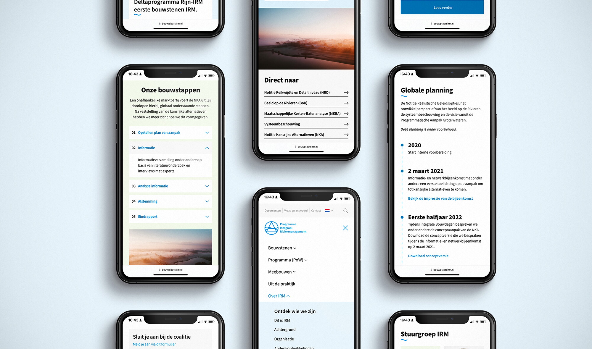 Mobiel design Bouwplaats IRM