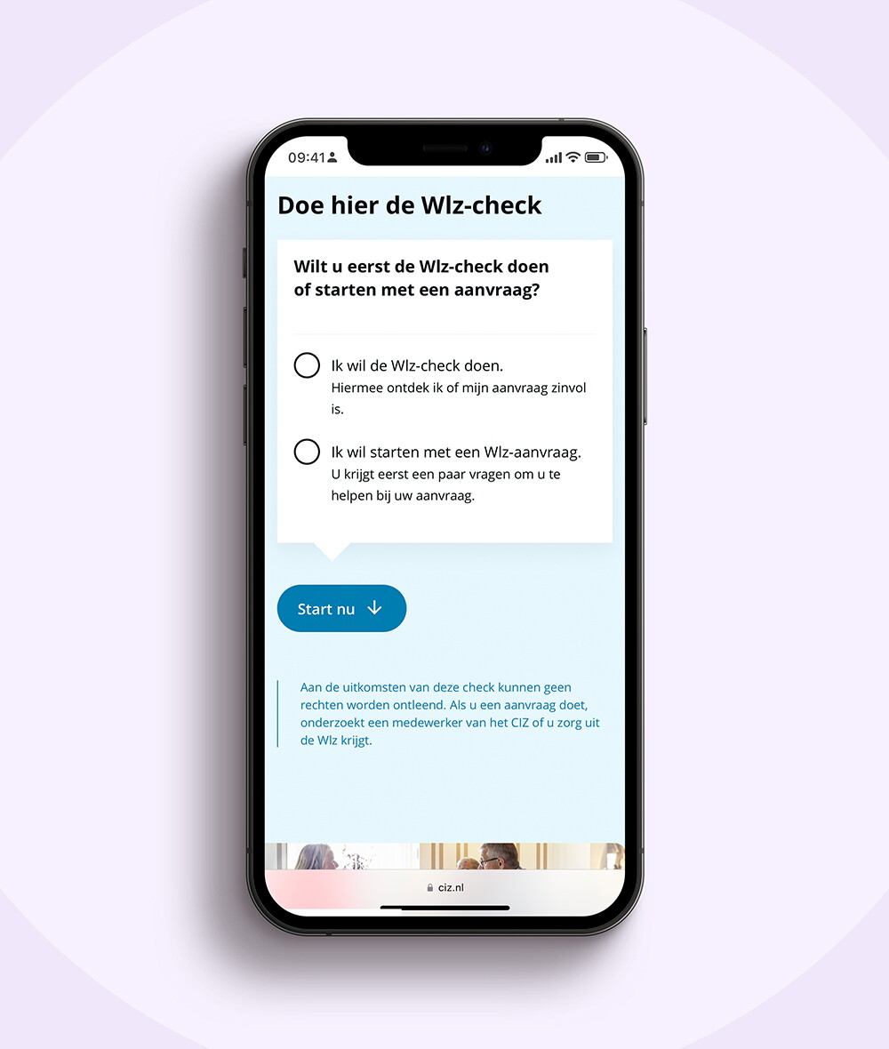 CIZ Wlz check mobiel