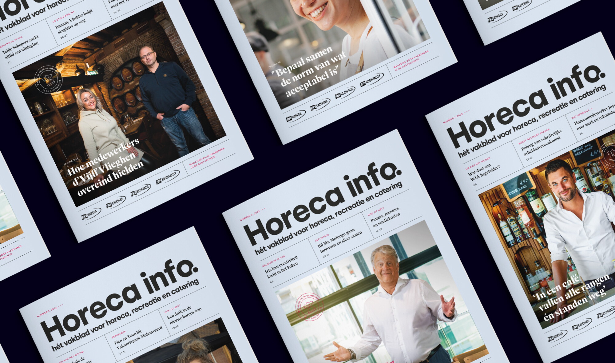 Horeca info magazine covers