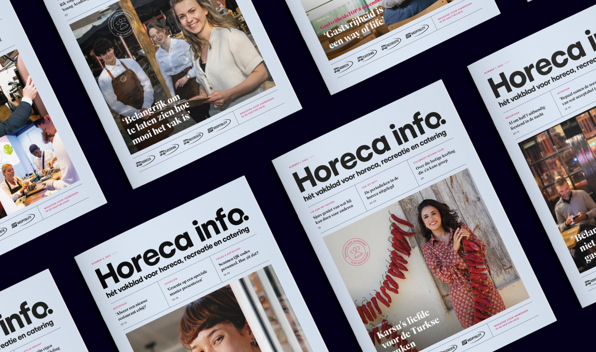 Horeca info magazine covers