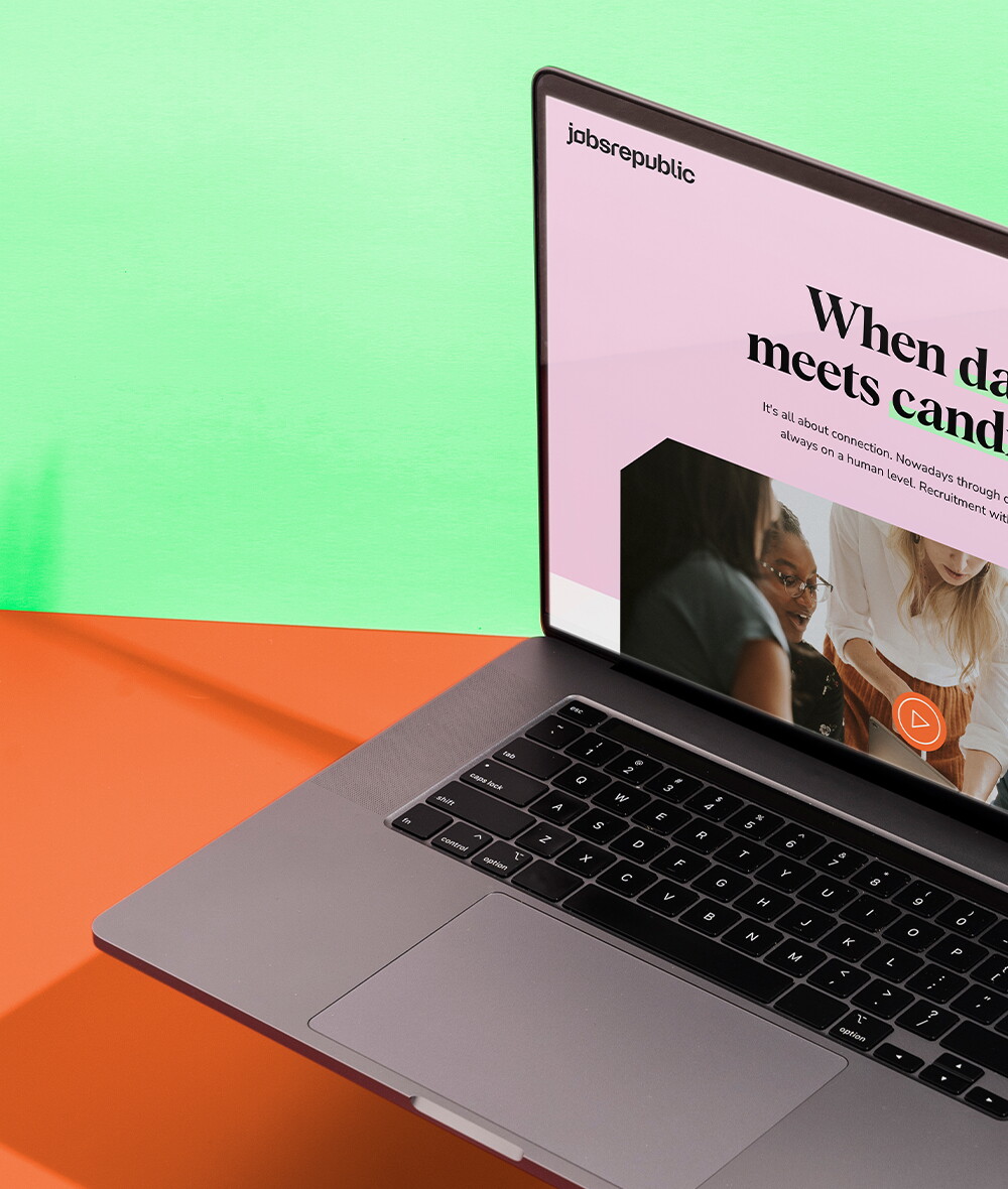 Jobsrepublic Homepage impressie