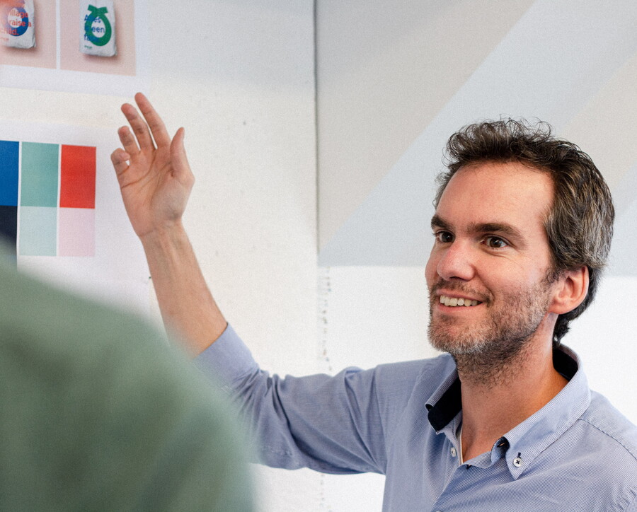 Design sprint overleg met Peter